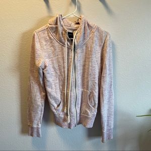 American eagle light pink zip